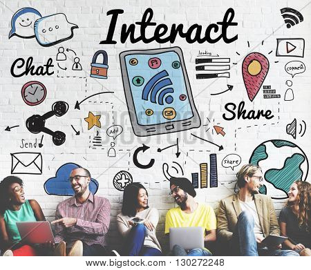 Interact Interaction Interactive Interacting Group Concept