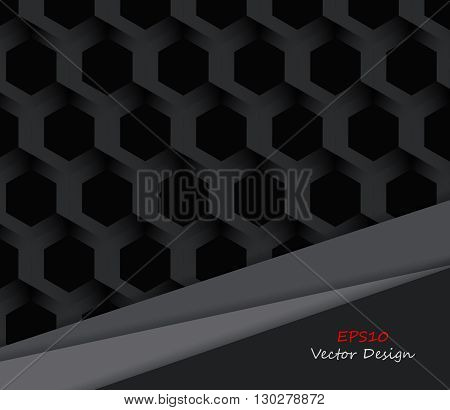 Vector hexagons background. Geometric pattern. Retro geometric hexagon backdrop. Polygonal unusual comb texture. Textured design elements. Eps10