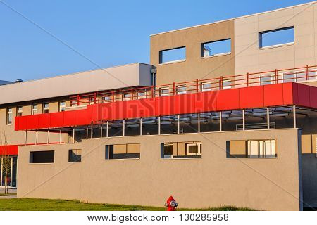 Modern Building In Exterior