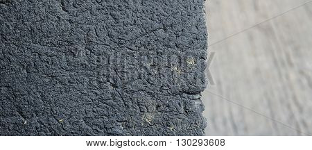 Old heavy used forklift solid tire rim wheel texture background