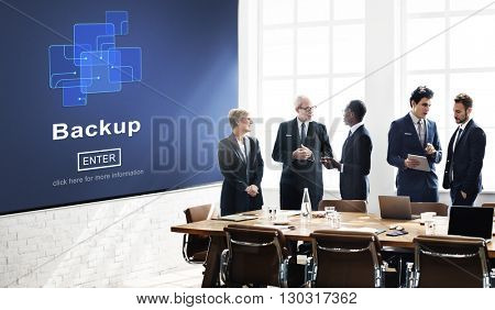 Backup Data Storage Database Restore Safety Security Concept