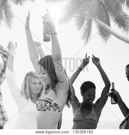 Party Celebration Friendship Beach Festival Concept
