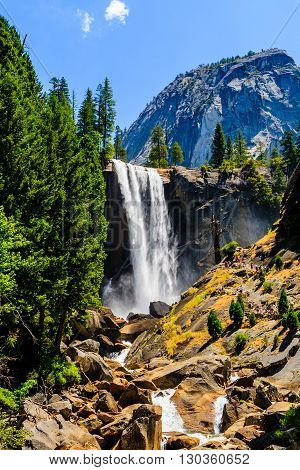 Vernal Falls, Yosemite National Park, California, Usa