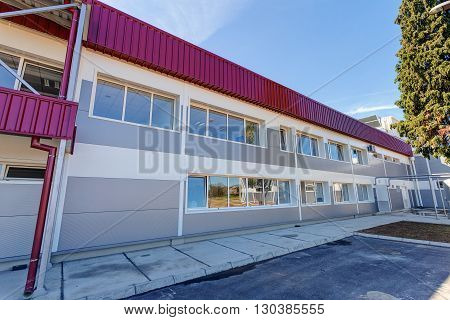Complex Of Modern Building In Exterior