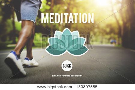 Meditation Focus Contemplation Consideration Peaceful Concept