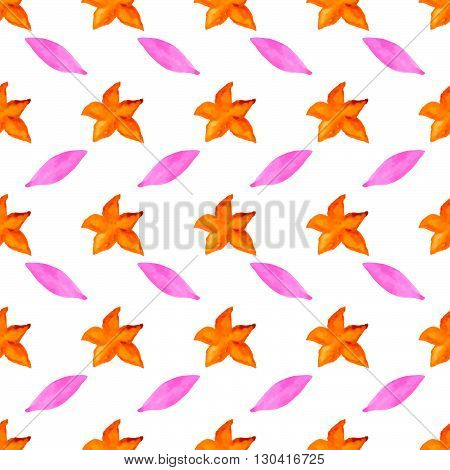 handpaint watercolor vector seamless pattern. For textile