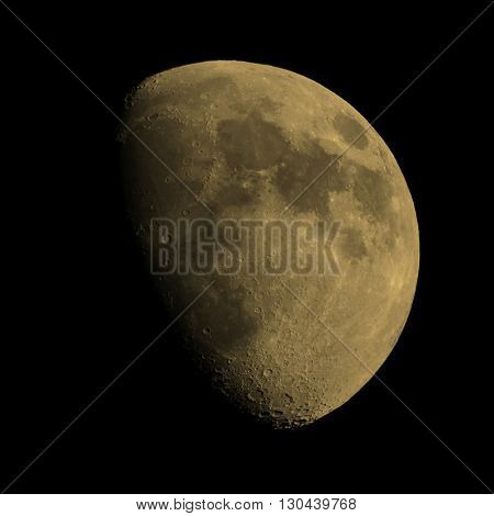 Gibbous Moon Sepia