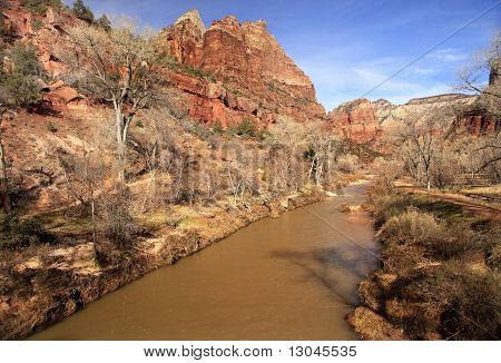 Virgin River Zion Canyon Nationalpark Utah