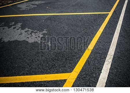 an empty car parking lot in outdoor