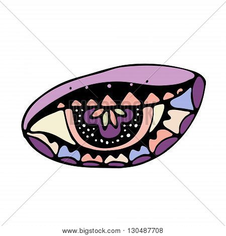 Eyes decorative pattern. Protective amulet. The pattern for embroidery