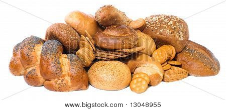 Pikelets, Brot und Gebäck, Isolated On White Background.