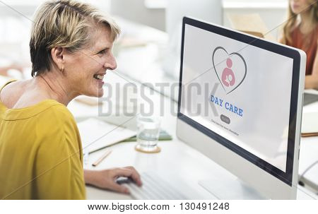 Day Care Babysitter Nanny Nursery Love Motherhood Concept