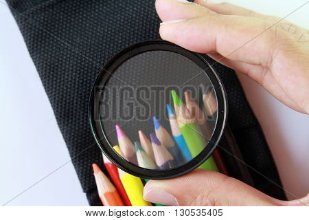 colorful wooden for art and design concept