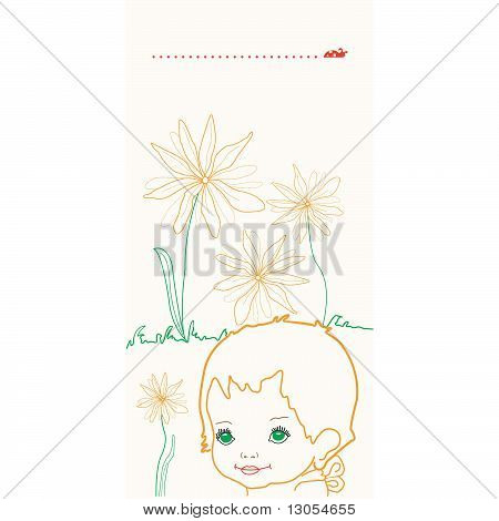 Bambino di fiori