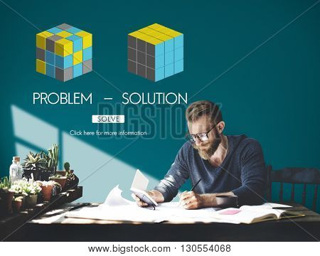 Problem Solution Strategy Trouble Difficulty Ideas Concept
