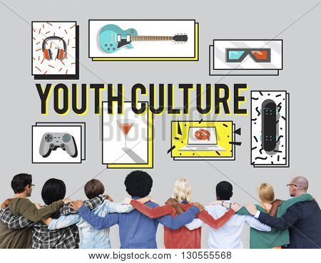 Youth Culture Free Yolo Trendy Teenage Concept