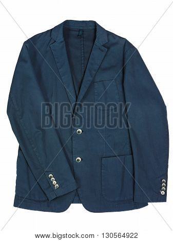 Fashionable men's jacket isolated on white background
