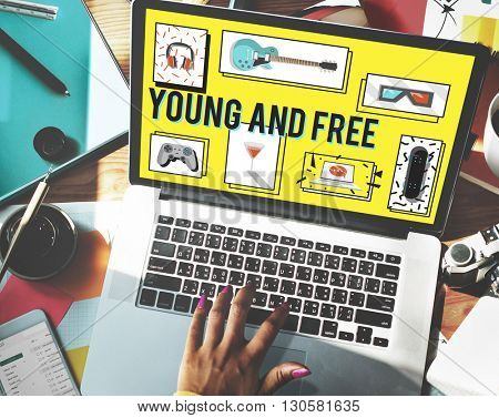 Youth Culture Free Yolo Trendy Teenage Concept