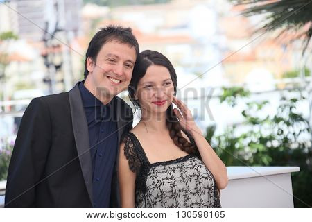  Francisco Marquez,  Andrea Testa attend the 'La Larga Noche De Francisco Sancti' photocall during the 69th  Cannes Film Festival at the Palais  on May 20, 2016 in Cannes, France.