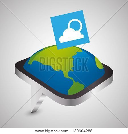 smartphone concept with icon design, vector illustration 10 eps graphic.
