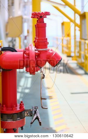 Fire valve,installation of fire safety,Security fire system in industry or the process,Safety equipment and stand by at working area for support worst case from fire.