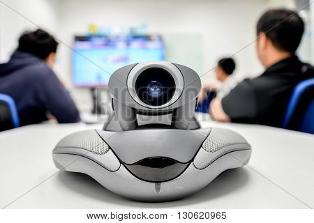 Video conference device for long distance communication