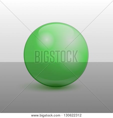 Green Glossy Sphere