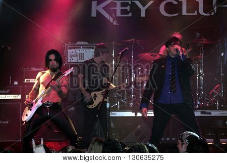 Dave Navarro, Chris Chaney and Donovan Leitch during 'Camp Freddy' Tsunami Relief Benefit Concert held at the Key Club Sunset Strip in West Hollywood, USA on January 27, 2005.