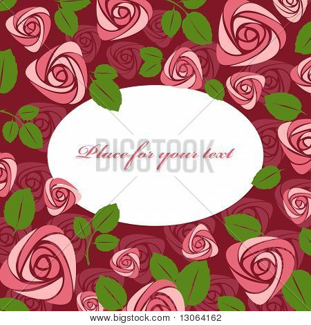 Auguri floreale rosa