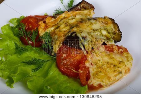 Vegerables Baked With Cheese