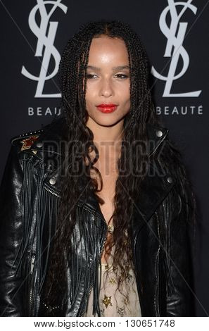 LOS ANGELES - MAY 19:  Zoe Kravitz at the Zoe Kravitz Celebrates Her New Role With Yves Saint Laurent Beauty at Gibson Brands Sunset on May 19, 2016 in West Hollywood, CA