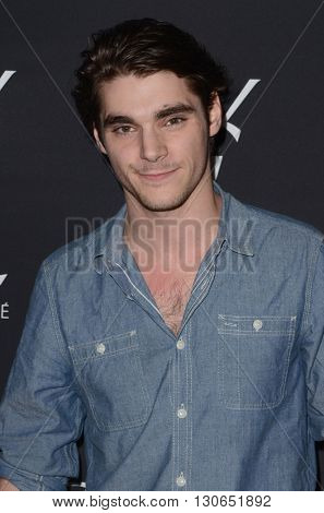 LOS ANGELES - MAY 19:  RJ Mitte at the Zoe Kravitz Celebrates Her New Role With Yves Saint Laurent Beauty at Gibson Brands Sunset on May 19, 2016 in West Hollywood, CA