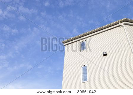 Aichi JAPAN -September 15, 2015:Home and blue sky background in Aichi JAPAN.house or home for Rent on September 15, 2015.