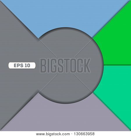 Background Unusual modern material design. Square format. Vector Illustration