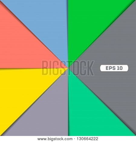 Background Unusual modern material design. Square format. Vector Illustration