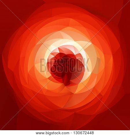 abstract modern artistic rounded shapes background - fiery red spectrum rainbow colors