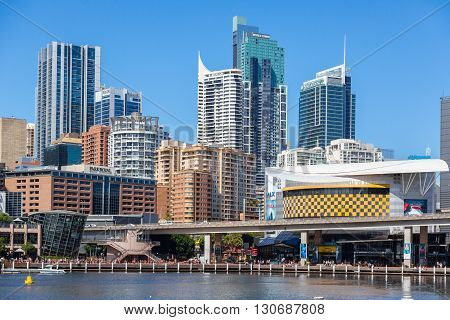 Sydney - March 31: Darling Harbour Adjacent To The City Centre Of Sydney Is An Area Of Entertainment