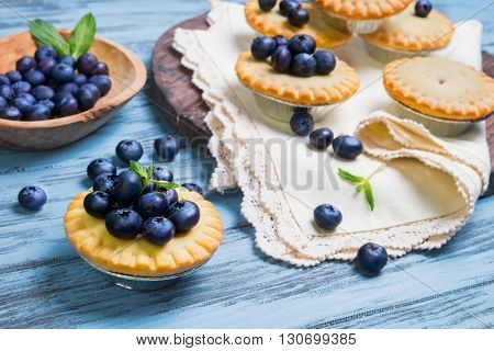 Closed Berry Tartlets Baskets Cake With Berries