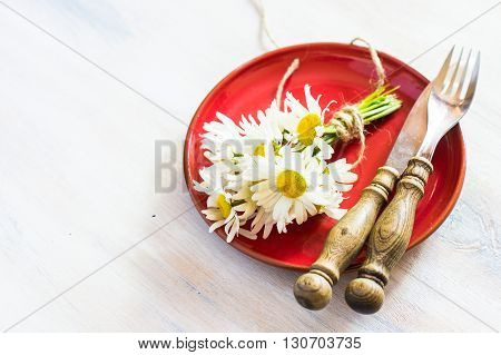 Spring Time Interior With Flowers