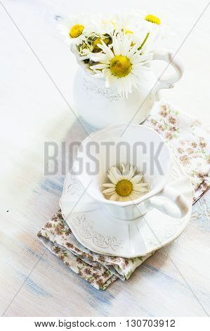 Spring Time Interior With Flowers