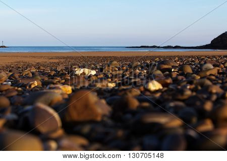 Pebbles On The Seafront At Bude, Cornwall