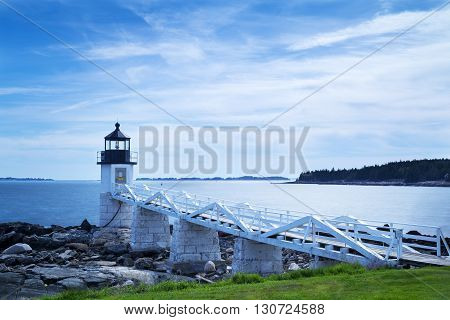 Marshall Point Light as seen in Port Clyde, Maine