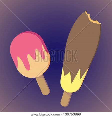 Very delicious cold ice cream for printing graphically