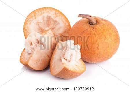 Santol Fruit Isolated On A White Background