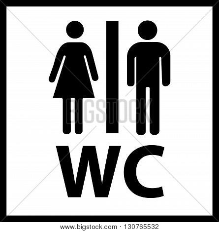 WC Icon. WC Icon Vector. WC Icon eps. WC Icon Image. WC icon simple.