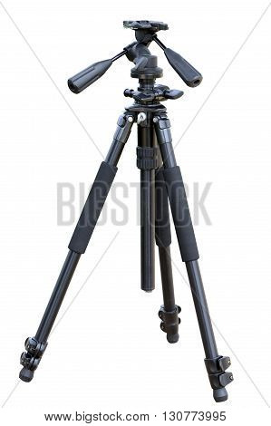 tripod for camera isolated on a white background