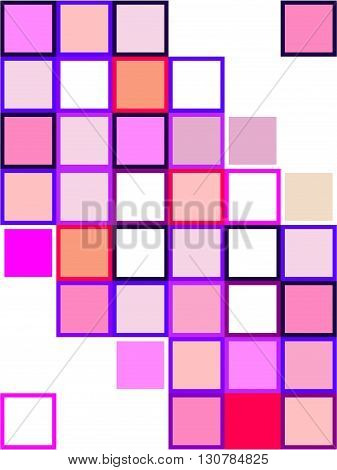 Geometric background rectangles and squares vector. Blue color. The patchwork or quilt. Quilt pattern vector. Vector background of abstract squares. Background design for poster, cover, brochure.