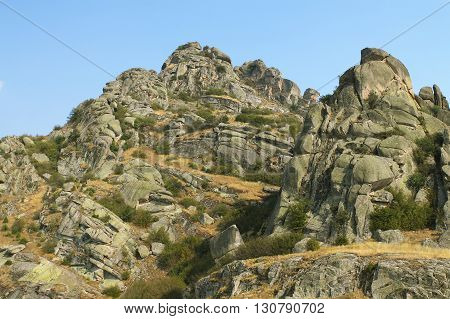 Macedonia spectacular rock formations of Zlatov Vrv mountain around Treskavec monastery Prilep region