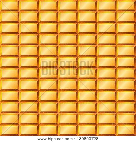 Seamless texture with gold bullion. Vector illustration
