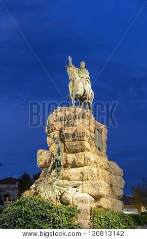 Bold Statue Of King Juame In Palma